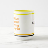 共働前向きき労働者のための滞在の雰囲気 | やる気を起こさせる マグカップ (中央)