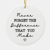 共働忘れきに意味を持たせるような違いは絶対にない セラミックオーナメント (正面)