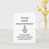 共働最高のきハッピーワーク記念カードへ カード (黄色い花)