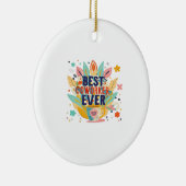 共働最高のき者、同僚ギフト最高の共働き セラミックオーナメント (右)