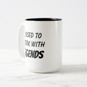 共働遠くにき・さようならギフトおもしろいへ ツートーンマグカップ (正面左)