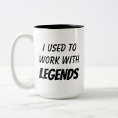 共働遠くにき・さようならギフトおもしろいへ ツートーンマグカップ (左)