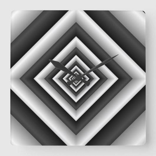 共分散6 スクエア壁時計 (正面)