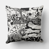 共創ピローファンキー踊りマンパターン作品 クッション (裏面)