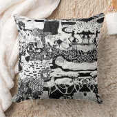 共創ピローファンキー踊りマンパターン作品 クッション (ブランケット)