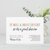 共同おもしろいベビーシャワー招待状 招待状 (スタンド正面)