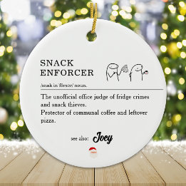 共同おもしろい労働者事務所クリスマスミーム芸術 セラミックオーナメント