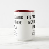 共同おもしろい労働者行遠くにく マグカップ (中央)