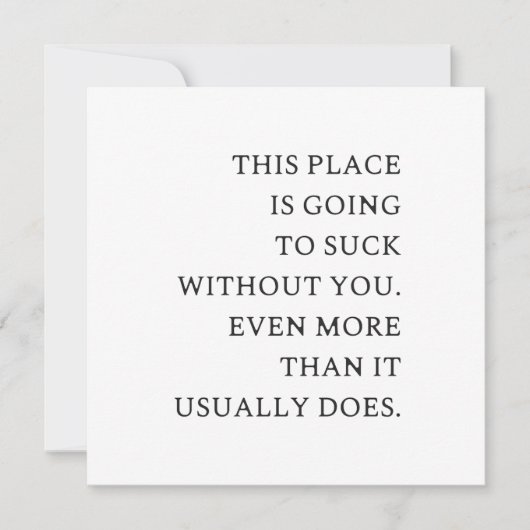 共同おもしろい労離れ働者 – 新おもしろい役職 招待状 (正面)