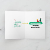 共同おもしろい誕生日カード カード (内部)