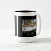 共同のDemotivationalのマグ ツートーンマグカップ (正面右)