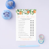 共同ウェディングシャワーゲーム誰が言った? チラシ (シングル)