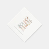 共同エフォートカップルの赤ちゃんシャワーナプキン スタンダードカクテルナプキン (角)