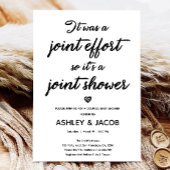 共同エフォート共同シャワーコードカップル赤ちゃんシャワー 招待状