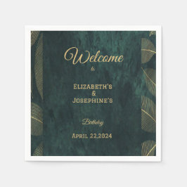 共同エレガント二重誕生日ツインポスター スタンダードカクテルナプキン