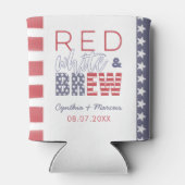 共同シャワー用の赤い白と醸造おもしろいのお気に入り 缶クーラー (裏面)