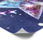 共同ツイン宇宙誕生日パーティーボーイガール ポスター (角)