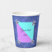 共同ツイン宇宙誕生日パーティーボーイガール 紙コップ (正面)