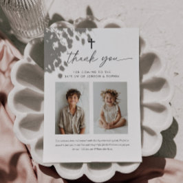 共同バプテスマ2写真ウェルカムサイン サンキューカード