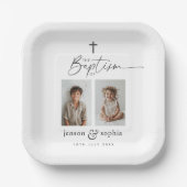 共同バプテスマ2写真 ペーパープレート (正面)