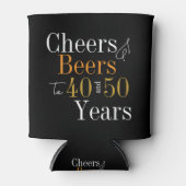 共同バースデーパーティー応援とビアーズブラック金ゴールド 缶クーラー (正面)