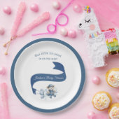 共同パイロットが彼の方法にある男の赤ちゃんシャワープレート ペーパープレート (パーティー)