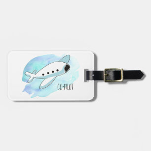 共同パイロットと飛行機 ラゲッジタグ