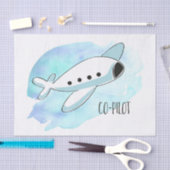 共同パイロットと飛行機 薄葉紙 (クラフト)