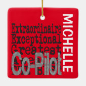 共同パイロット外カスタム極オーナメント セラミックオーナメント (裏面)