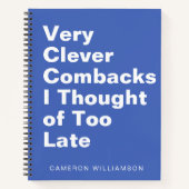 共同パーソナライズされたおもしろい労働者への皮肉引用文 ノートブック (正面)