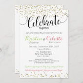 共同フレンズ組み合わせベビーシャワー招待状 招待状 (正面/裏面)