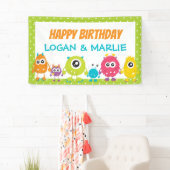 共同モンスターバースデーパーティーのサイン 横断幕 (インサイチュ)