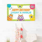 共同モンスターバースデーパーティーのサイン 横断幕 (インサイチュ)