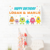 共同モンスターバースデーパーティーのサイン 横断幕 (インサイチュ)