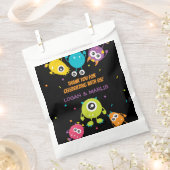 共同モンスターバースデーパーティー フェイバーバッグ (クリップ留めされた状態)