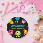 共同モンスターバースデーパーティー ペーパープレート (パーティー)