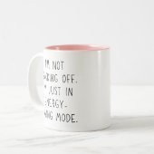 共同ワーカおもしろいーのオフィスのホワイトエレファントギフト ツートーンマグカップ (正面左)