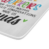 共同ワーカーの引用文 – 私たち共同ワーカーの友人 カッティングボード (角)