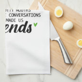 共同ワーカーの引用文 – 私たち共同ワーカーの友人 キッチンタオル (四つ折り)