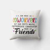 共同ワーカーの引用文 – 私たち共同ワーカーの友人 クッション (裏面)