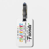 共同ワーカーの引用文 – 私たち共同ワーカーの友人 ラゲッジタグ (裏面縦)