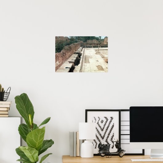 共同便所の眺め ポスター (ホームオフィス)