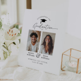 共同卒業パーティー2写真へようこそ 台座サイン