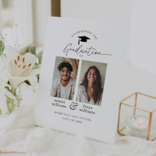 共同卒業パーティー2写真へようこそ 台座サイン