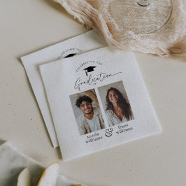 共同卒業パーティー2写真 スタンダードカクテルナプキン