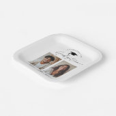 共同卒業パーティー2写真 ペーパープレート (傾斜あり)