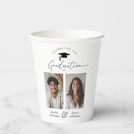 共同卒業パーティー2写真 紙コップ (正面)