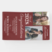 共同卒業モダンパーティーのバナー 横断幕 (横)