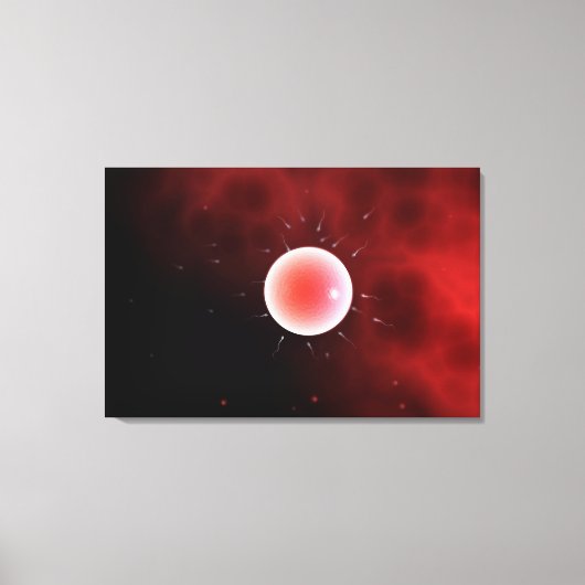 共同受精の概念像 キャンバスプリント (正面)