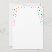 共同対の誕生日のパーティの招待状は二重を結び付けます 招待状 (裏面)